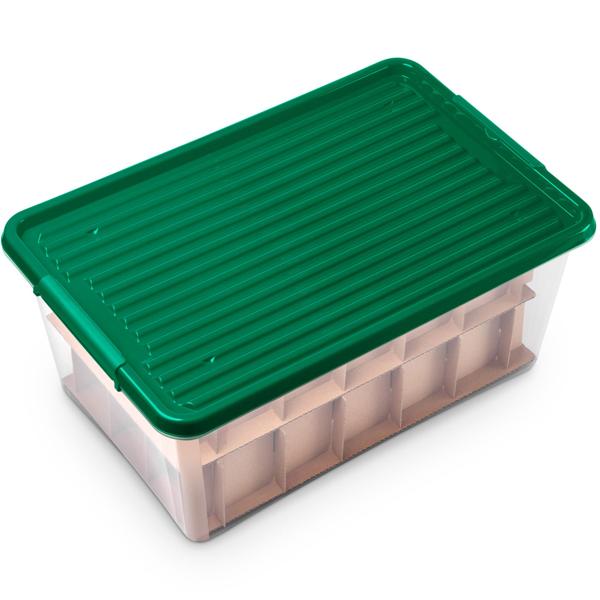 Set da 2 scatole per palline di Natale con 30 scomparti