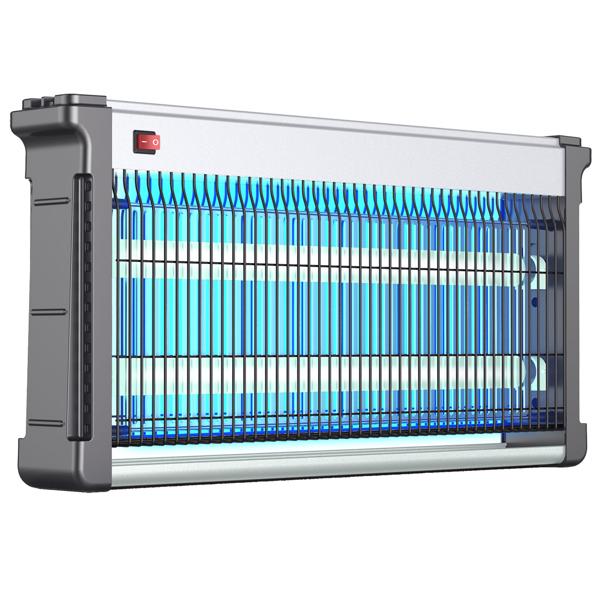 Destructeur d‘insectes UV professionnel (30W, jusqu‘à 80m²) - Destructeur de mouches fiable pour la gastronomie, la terrasse & la maison, non toxique, économie d‘énergie