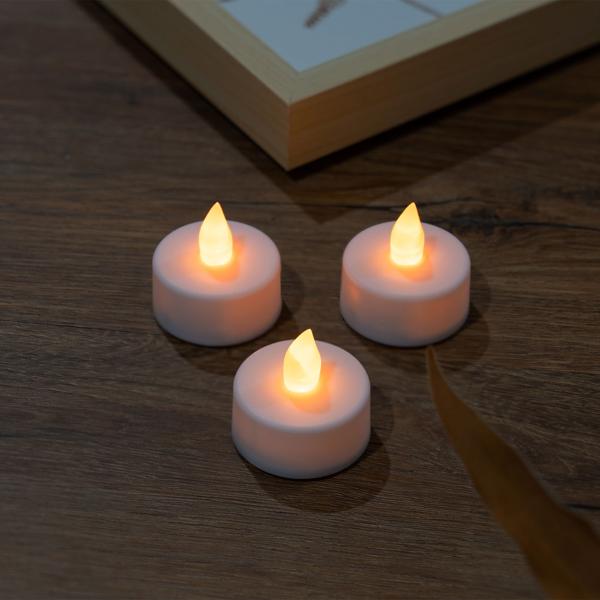 Homemory Set 12 Lumini LED A Batteria Con Fiamma Tremolante E Timer 6/18 Ore, Sicuri Per Interni