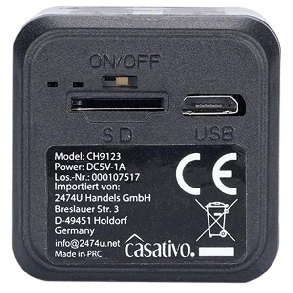 Micro-IP-Kamera Akkubetrieb HD 720p, 120° Weitwinkel, Nachtsicht, WLAN: Diskret, leistungsstark, Sichern Sie Ihr Zuhause jederzeit & überall!