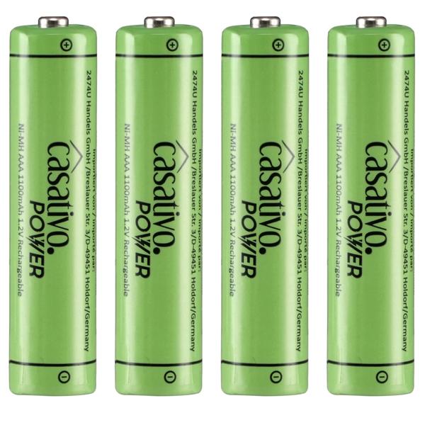 AAA Akkus 1100 mAh im 8er Pack mit Case – Wiederaufladbar, Stark & Universell einsetzbar für viele Geräte