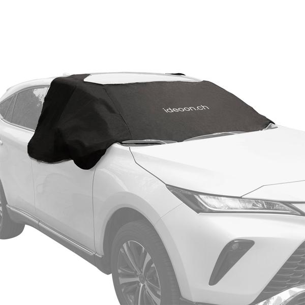 set di 2 copriparabrezza per auto con protezione dei finestrini laterali, fissaggio magnetico, 270 x 94 cm