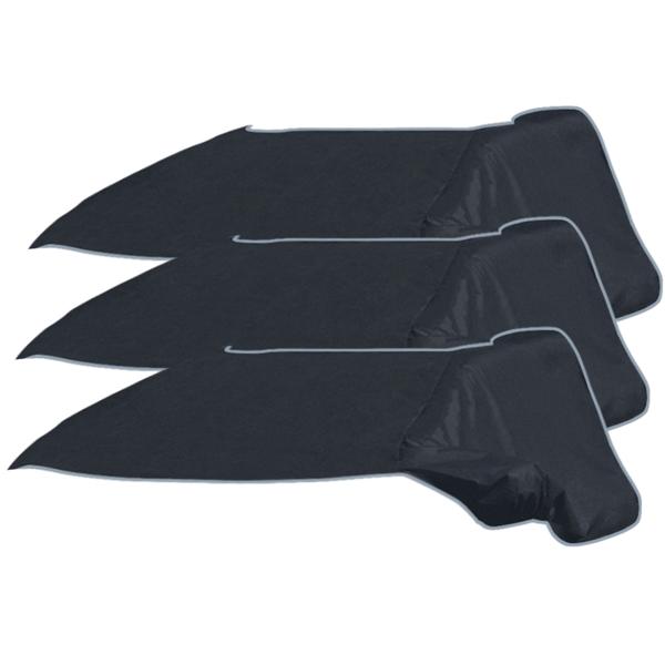 3 Bâches Pare-Brise Magnétiques Anti-Givre Hiver/Été - Protection Vitres Latérales Rétroviseurs Serrures - Textile PP 270x94 cm Universel 12 Aimants