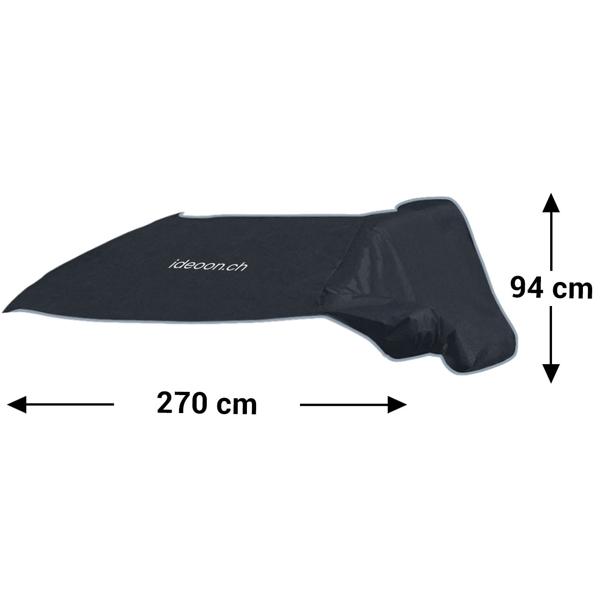 3 protège pare-brise magnétiques 270 x 94 cm – protègent vitres latérales, rétroviseurs et serrures – bâches antigivre hiver pour voiture