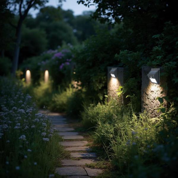 Solar LED-Wandleuchte mit Bewegungsmelder – Helle Aussenleuchte mit 20 SMD-LEDs, energiesparend & IP44