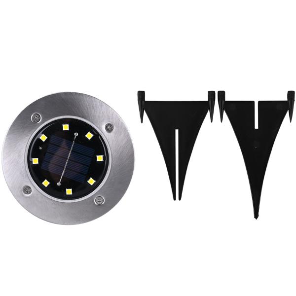 Proiettore solare da pavimento di pregio, 200 lm, IP44, con picchetto: lampada esterna luminosa per giardino e sentieri – crea sicurezza e accenti di luce