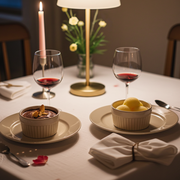 Lot de 4 Moules à Soufflé 200 ml chacun - Pour Petits Gâteaux, Cupcakes, Crème Brûlée & Snacks Salés - Porcelaine Beige Cannelée