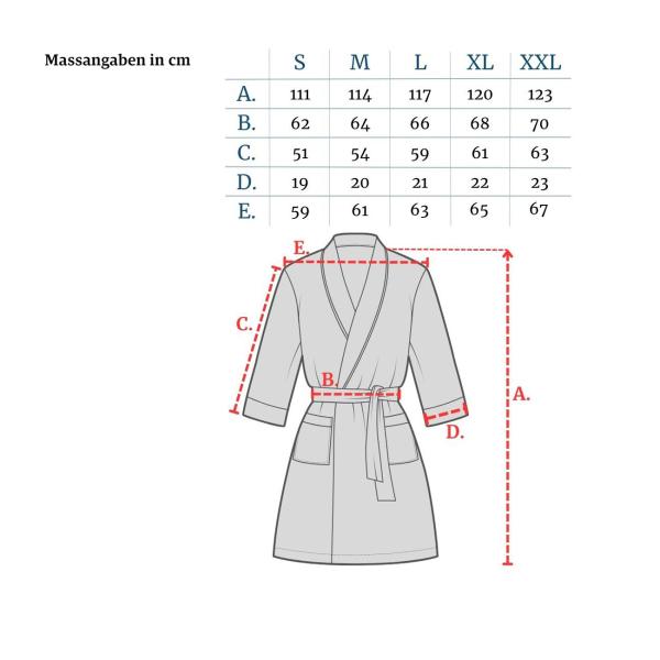 Mikrofaser-Bademantel bordeaux L - Leicht, saugfähig & schnell trocknend für Sport, Reise, Sauna - 80% Polyester, 20% Polyamid, 500g, waschbar bei 30°