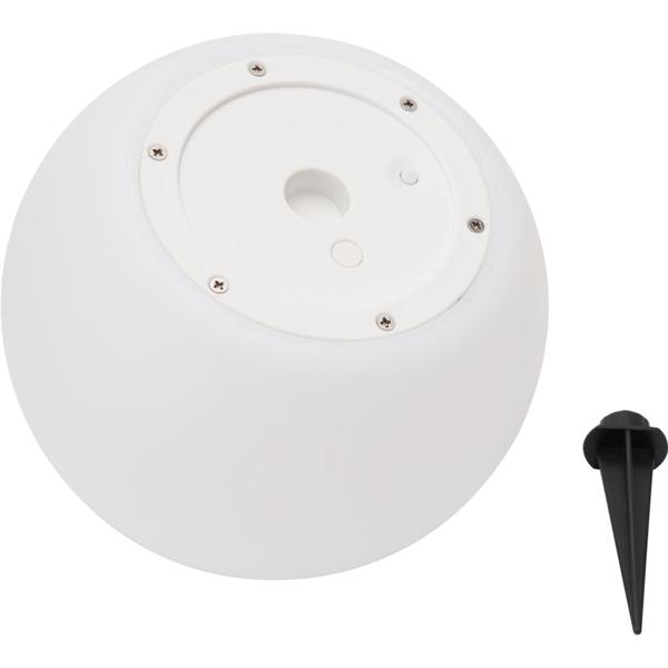 Solar-LED-Leuchtkugel, Ø 30cm, RGBW mit Fernbedienung, 60 Lu, IP67. Farbwechsel-Lichtkugel für Garten & Terrasse, wetterfest & kabellos