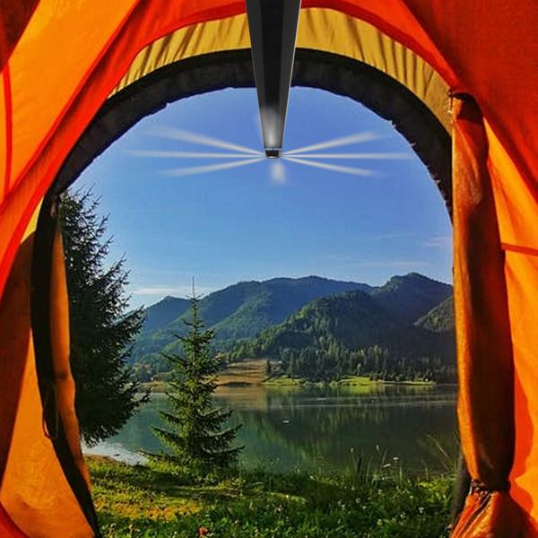 Batteria repellente per insetti mobile a 2 ali e USB: repellente per mosche delicato ed efficace per la tavola e in viaggio, flessibile quando si mangia e all‘aperto