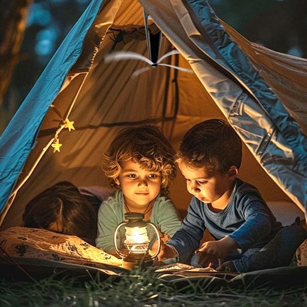 2 ventilateurs anti-mouches, 2 ailes – éclairage LED – alimentation par piles ou USB – répulsifs doux et efficaces, pratiques pour les repas et les voyages