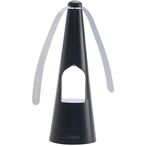 2 ventilateurs anti-mouches, 2 ailes – éclairage LED – alimentation par piles ou USB – répulsifs doux et efficaces, pratiques pour les repas et les voyages