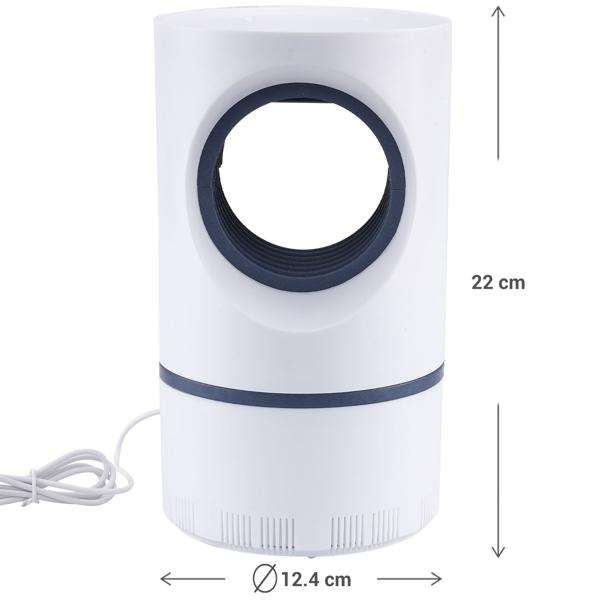 Effektiver Insektenvernichter mit UV-Licht & starker Saugfunktion: Entfernt Mücken & Fliegen hygienisch & sicher, ideal für Haus, Garten & Camping