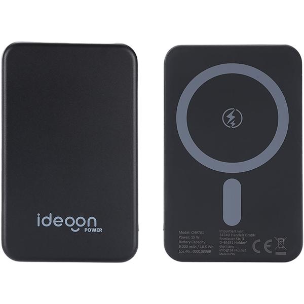 MagSafe Powerbank 5000 mAh, 15W Qi - Hochwertige kompakte Wireless Power Bank – Schnelles Laden Quick Charge für iPhone & Android – Mobiler Power-Boost