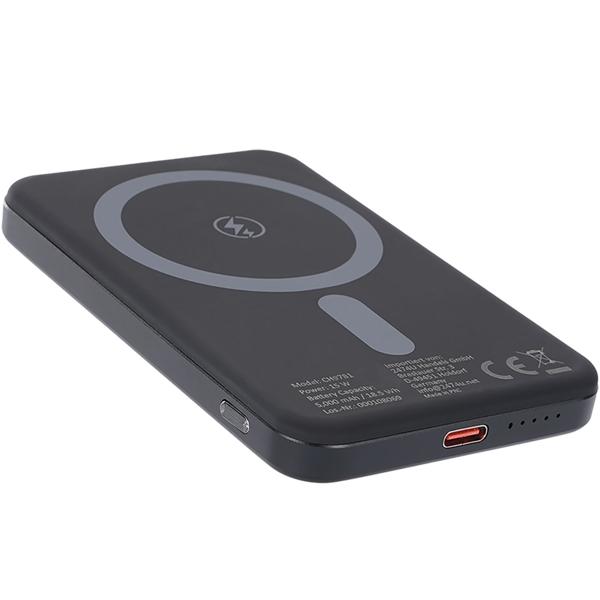 MagSafe Powerbank 5000 mAh, 15W Qi - Hochwertige kompakte Wireless Power Bank – Schnelles Laden Quick Charge für iPhone & Android – Mobiler Power-Boost