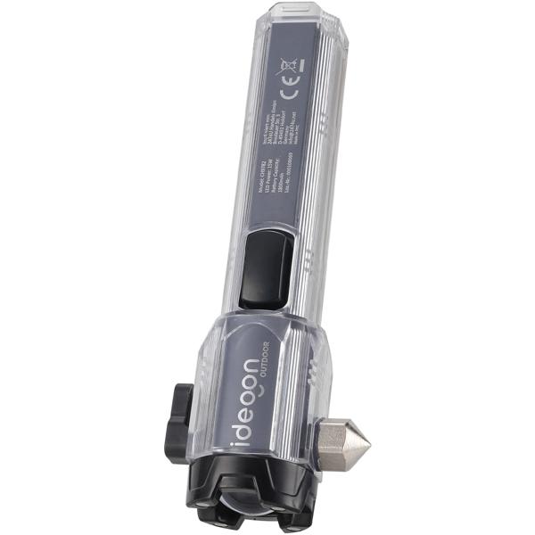 Leistungsstarke Akku-Taschenlampe mit Notfallhammer, Gurtschneider & Powerbank - Ihr zuverlässiger Begleiter für Auto, Camping & Notfälle