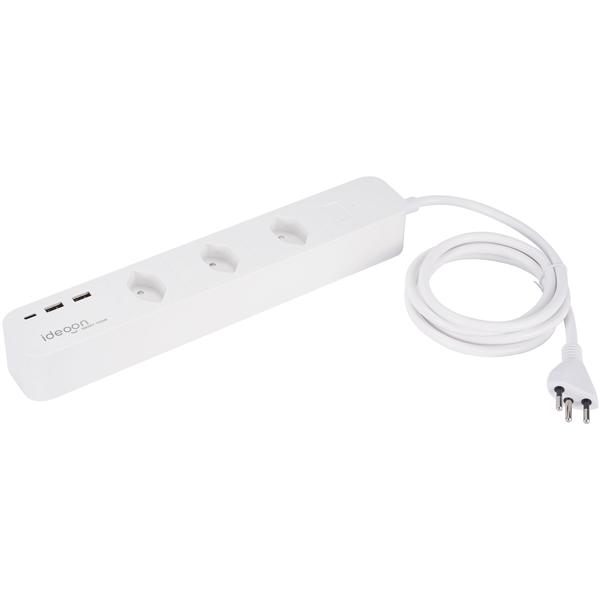 Smarte WLAN-Steckdosen-Leiste (CH), 3-fach mit USB-Ports, Sprachsteuerung (Alexa/Google), 10 A: Eine Mehrfachsteckdose für SmartHome Komfort