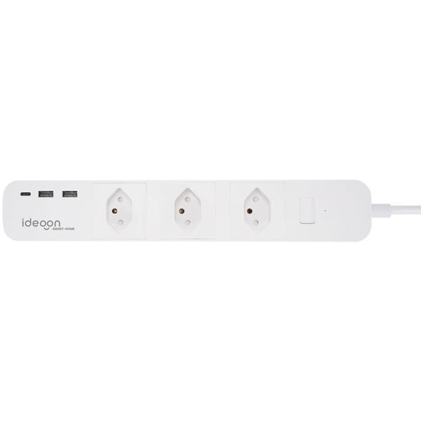 Smarte WLAN-Steckdosen-Leiste (CH), 3-fach mit USB-Ports, Sprachsteuerung (Alexa/Google), 10 A: Eine Mehrfachsteckdose für SmartHome Komfort