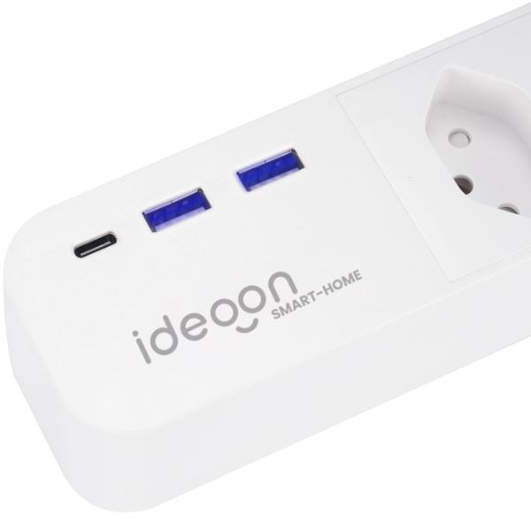 Smarte WLAN-Steckdosen-Leiste (CH), 3-fach mit USB-Ports, Sprachsteuerung (Alexa/Google), 10 A: Eine Mehrfachsteckdose für SmartHome Komfort