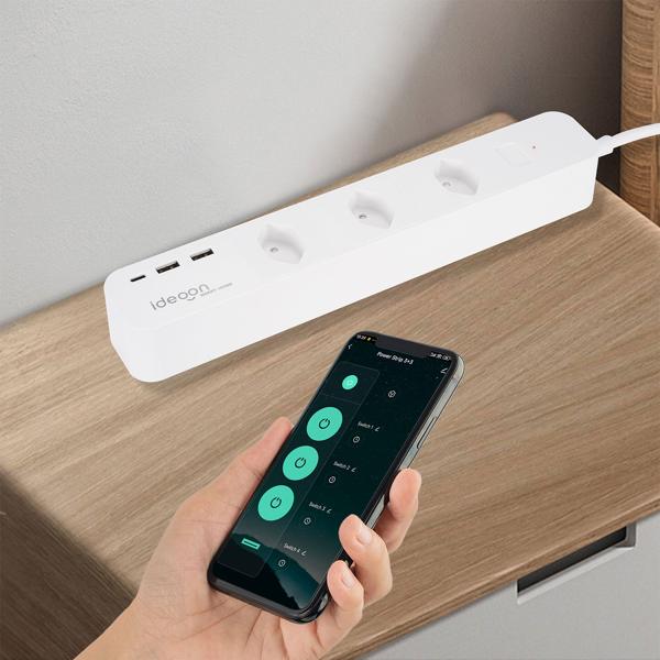 Smarte WLAN-Steckdosen-Leiste (CH), 3-fach mit USB-Ports, Sprachsteuerung (Alexa/Google), 10 A: Eine Mehrfachsteckdose für SmartHome Komfort