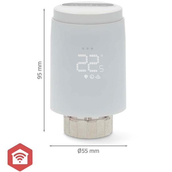 6er-Set Smartes Heizkörperthermostat, Zigbee-Gateway, Anti Kalk u. Anti Frost, App zur Steuerung, komp. zu Alexa, Google, Siri