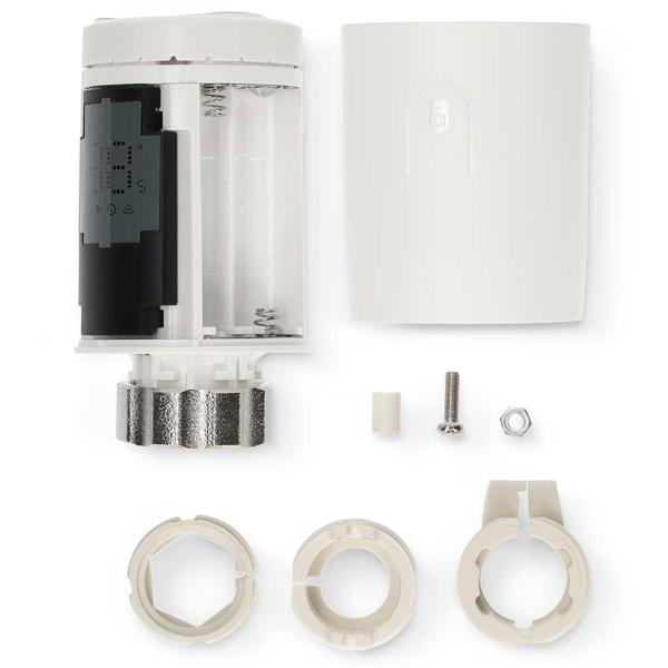 6er-Set Smartes Heizkörperthermostat, Zigbee-Gateway, Anti Kalk u. Anti Frost, App zur Steuerung, komp. zu Alexa, Google, Siri