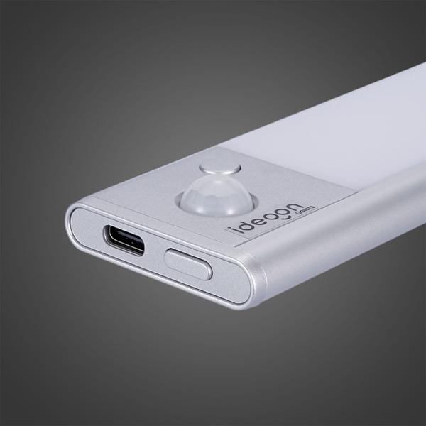 4er-Set Flache Akku LED-Lichtleiste, 40cm mit Bewegungssensor, 120 LEDs: Kabellos, hell & energiesparend – Perfekt für Schrank, Flur & Küche