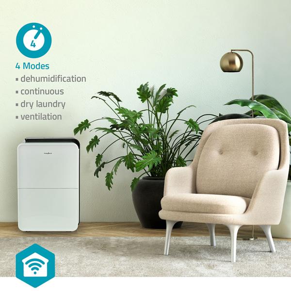 Multifunktionaler SmartLife 4in1 Luftentfeuchter, 30 l/Tag, App-Steuerung, beugt Schimmelbildung vor, stabiles Raumklima bis 50 qm