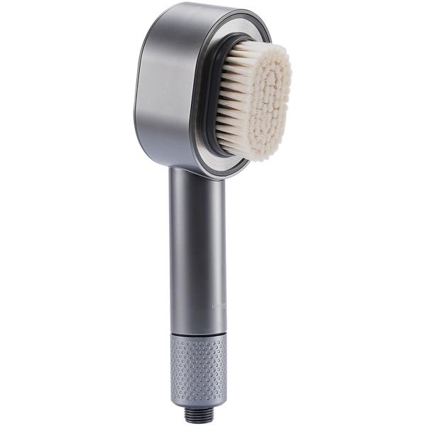 Hochwertiger 3-in-1 Duschkopf mit Bürste, Schwamm und Wasserspar Funktion - 2 x Premium-Wasserfilter - Wellness Brause für Ihr Spa-Erlebnis