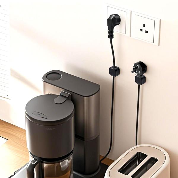 Kabelorganizer (6er-Set) mit Magnetclip – Schreibtisch-Kabelhalter, selbstklebend & flexibel – Für Zuhause & Büro, schwarz