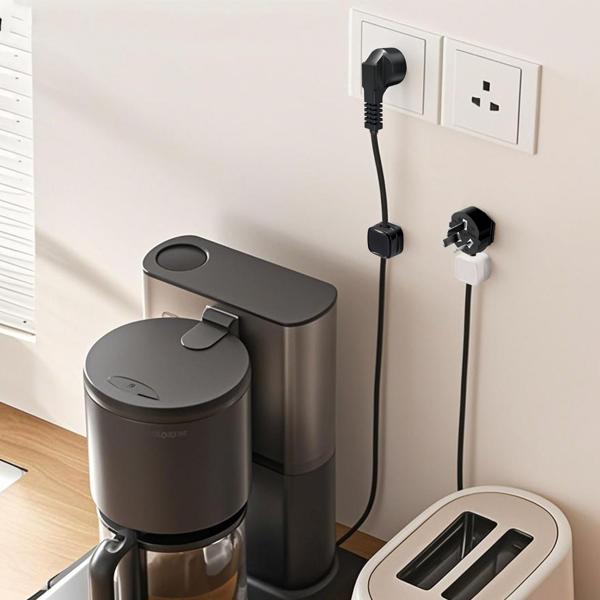 Kabelorganizer (6er-Set) mit Magnetclip – Schreibtisch-Kabelhalter, selbstklebend & flexibel – Für Zuhause & Büro, schwarz