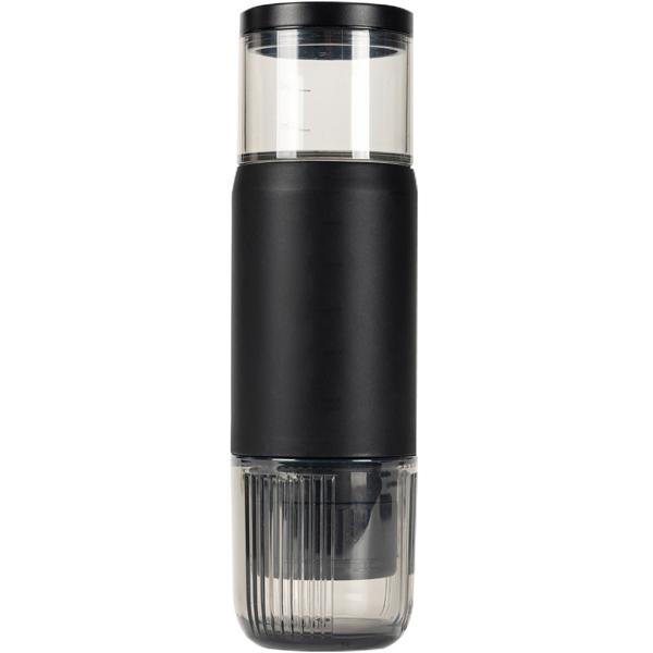 Machine à espresso portable pour capsule & poudre, 15 bar, noir : un espresso parfait en voyage, compact & facile à utiliser, pour les voyages, le camping & le bureau