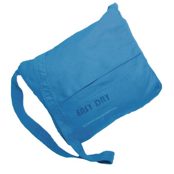 Peignoir microfibre extra-léger XXL - Capuche, absorbant, séchage rapide, 500g - Idéal sport, piscine, sauna, voyage - 80% polyester, 20% polyamide, bleu clair