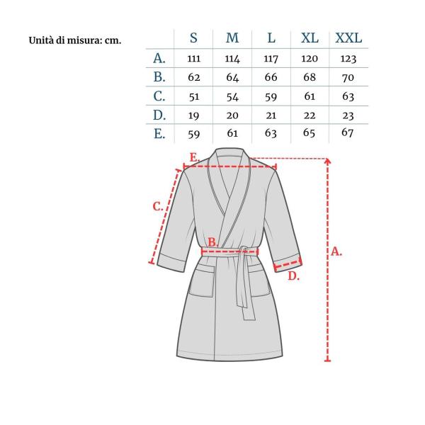 Accappatoio in microfibra, 80% poliestere, 20% poliammide, azzurro, XXL