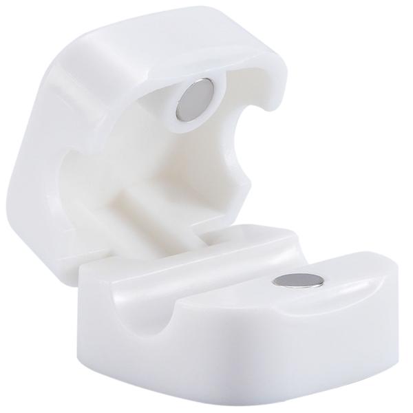 12er-Set Kabelorganizer mit Magnetclip, weiss: Schreibtisch-Kabelhalter, selbstklebend & flexibel – Nie wieder Kabelsalat im Büro & Zuhause