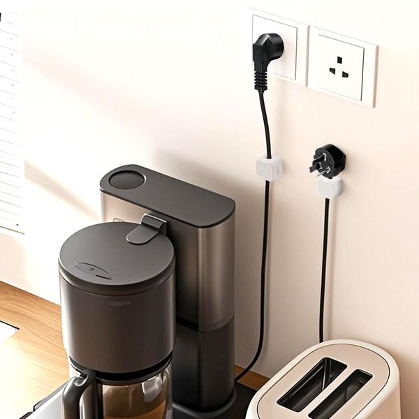 12er-Set Kabelorganizer mit Magnetclip, weiss: Schreibtisch-Kabelhalter, selbstklebend & flexibel – Nie wieder Kabelsalat im Büro & Zuhause