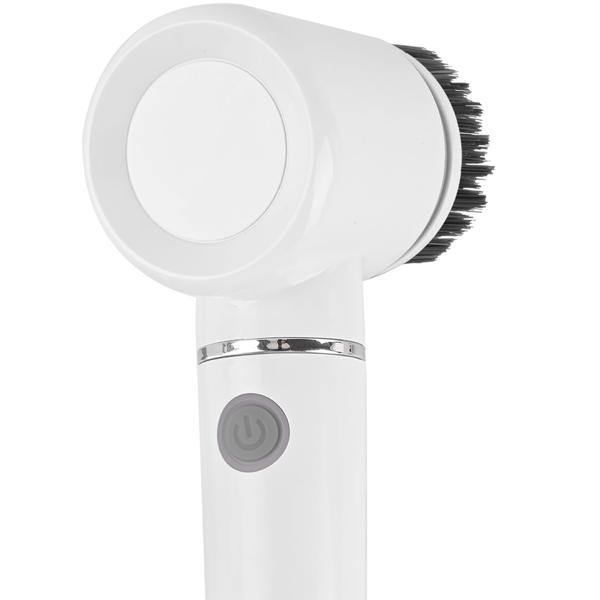 Elektrische Reinigungsbürste mit 6 Aufsätzen, Akku (5W): Kabellos & kraftvoll – Für Bad, Küche & Auto – Mühelos sauber