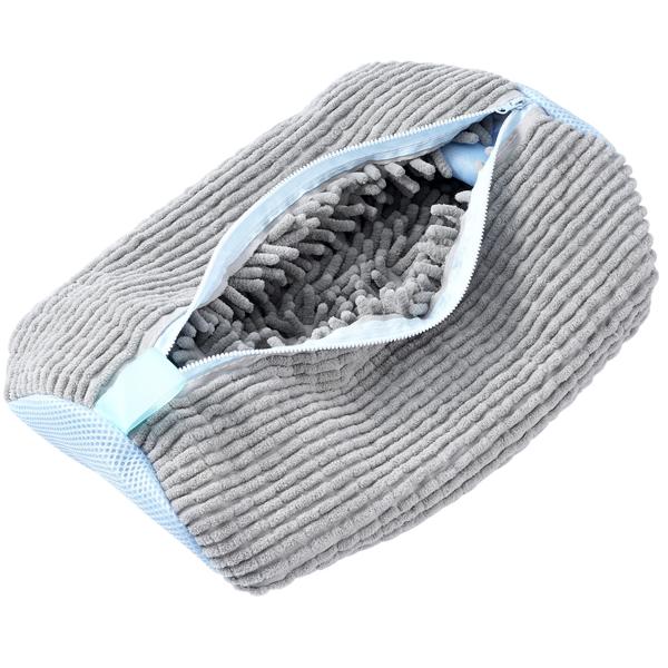 Schuhwaschbeutel für Sneaker & Sportschuhe – Waschbeutel mit Reissverschluss, Mikro-Textil-Fasern für 360° Reinigungseffekt & Schutz