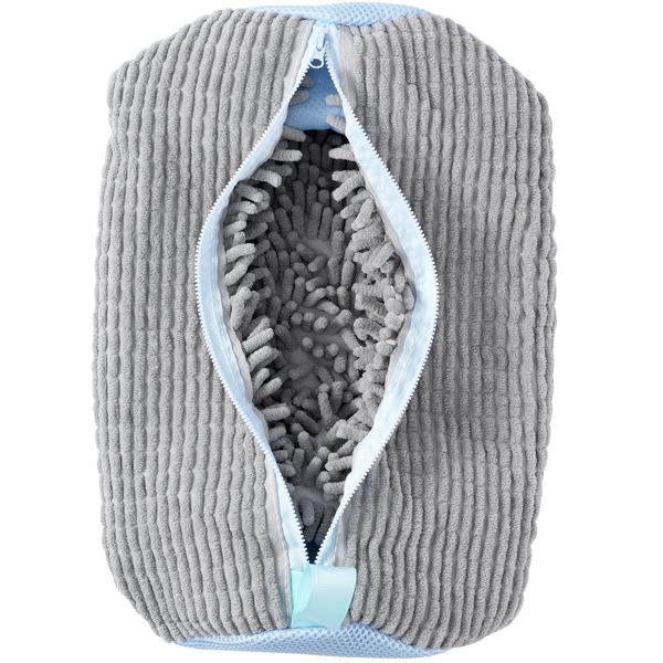 Schuhwaschbeutel für Sneaker & Sportschuhe – Waschbeutel mit Reissverschluss, Mikro-Textil-Fasern für 360° Reinigungseffekt & Schutz