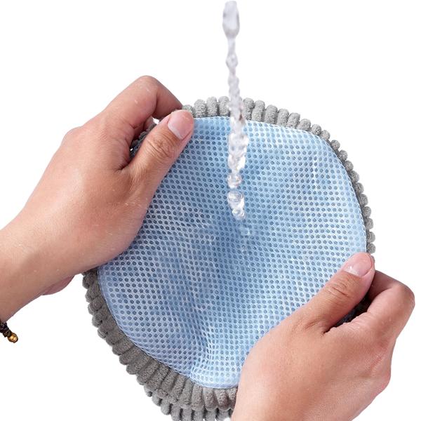 Schuhwaschbeutel für Sneaker & Sportschuhe – Waschbeutel mit Reissverschluss, Mikro-Textil-Fasern für 360° Reinigungseffekt & Schutz