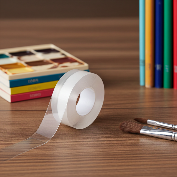 Doppelseitiges Nano-Klebeband Transparent (5m x 30mm): Starke 110g/cm² Haltekraft, Wiederverwendbar, spurlos ablösbar