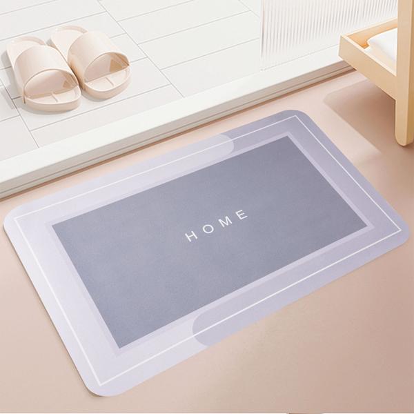 Anti-Rutsch Badezimmermatte 60x40 cm: Sicherer, weicher & saugfähiger, absorbierender Badezimmer-Vorleger –  Schluss mit rutschigen Fliesen im Bad & Dusche