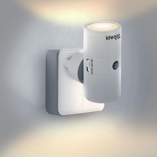 Steckdosen-Nachtlicht dimmbar mit PIR- & Dämmerungssensor – Intelligente Steckdosenlampe mit Bewegungsmelder, 10 LEDs für Flur & Schlafzimmer