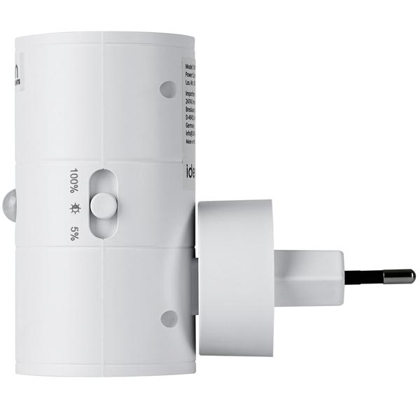 Steckdosen-Nachtlicht dimmbar mit PIR- & Dämmerungssensor – Intelligente Steckdosenlampe mit Bewegungsmelder, 10 LEDs für Flur & Schlafzimmer