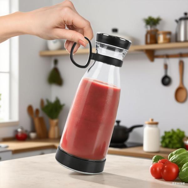 Mobiler Smoothie Maker 300ml, Akku: Elektrisch, trendig, kompakt & leistungsstark – Ihr portabler Vitamin-Kick Mixer für unterwegs & Fitness