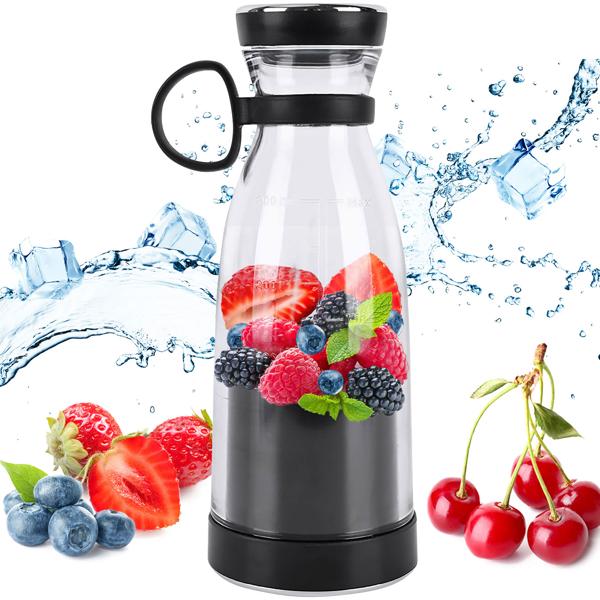 Mobiler Smoothie Maker 300ml, Akku: Elektrisch, trendig, kompakt & leistungsstark – Ihr portabler Vitamin-Kick Mixer für unterwegs & Fitness