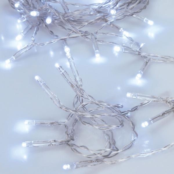 LED-Lichterkette, Indoor, 10 hell-weisse LEDs, batteriebetrieben, L 100 cm