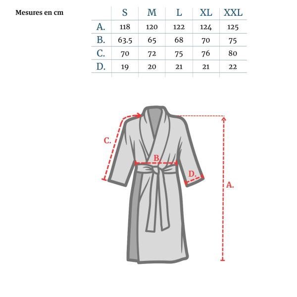 Peignoir nid d’abeille, L, 100% coton, unisexe, rose pastel