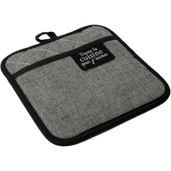 Ensemble gant de cuisine et manique assortis avec boucle