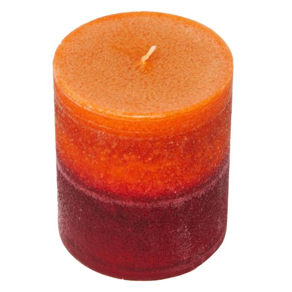Handgefertigte Stumpenkerze, 70 x 120 mm, stimmungsvolles Licht, aus 100% Paraffin, Feuer